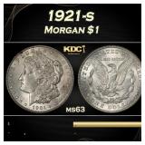 1921-s Morgan Dollar $1 Grades ms63