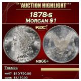 1878-s Morgan Dollar $1 ms66+ SEGS