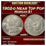 1902-o Morgan Dollar Near Top Pop $1 ms66+ SEGS