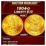 1904-o Gold Liberty Eagle $10 ms65+ SEGS
