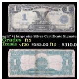1899 $1 large size Silver Certificate "Black Eagle