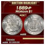 1889-p Morgan Dollar $1 ms66 SEGS