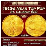 1913-s Gold St. Gaudens Double Eagle Near Top Pop