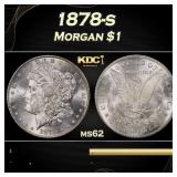 1878-s Morgan Dollar $1 Grades ms62