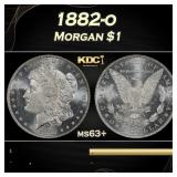 1882-o Morgan Dollar $1 Grades ms63+