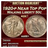 1920-p Walking Liberty Half Dollar Near Top Pop 50