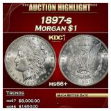 1897-s Morgan Dollar $1 ms66+ SEGS