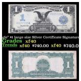 1899 $1 large size Silver Certificate "Black Eagle