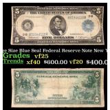 1914 $5 Large Size Blue Seal Federal Reserve Note