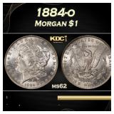 1884-o Morgan Dollar $1 Grades ms62