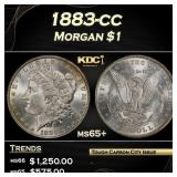 1883-cc Morgan Dollar $1 Grades ms65+