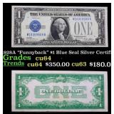 1928A $1 Blue Seal Silver Certificate "Funnyback"