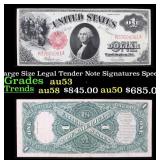 1917 $1 Large Size Legal Tender Note Grades Select