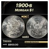 1900-s Morgan Dollar $1 Grades ms63