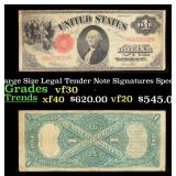 1917 $1 Large Size Legal Tender Note Grades vf++ S