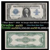 **Star Note** 1923  $1 large size Silver Certifica