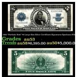 1923 $5 Large Size Silver Certificate "Porthole No