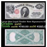 1917 $1 Large Size Legal Tender Note Grades Choice