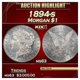 1894-s Morgan Dollar $1 ms63 USCG