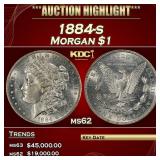 1884-s Morgan Dollar $1 ms62 USCG