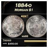 1884-o Morgan Dollar $1 Grades ms66