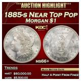1885-s Morgan Dollar Near Top Pop $1 ms66+ SEGS