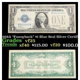1928A $1 Blue Seal Silver Certificate "Funnyback"