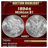 1894-s Morgan Dollar $1 ms62+ USCG