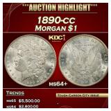 1890-cc Morgan Dollar $1 ms64+ SEGS