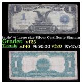 1899 $1 large size Silver Certificate "Black Eagle