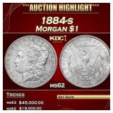 1884-s Morgan Dollar $1 ms62 USCG
