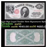 1917 $1 Large Size Legal Tender Note Grades Choice