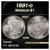 1891-o Morgan Dollar $1 Grades ms64