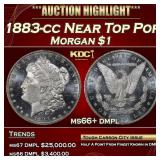 1883-cc Morgan Dollar Near Top Pop $1 ms66+ dmpl S