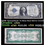 1928B $1 Blue Seal Silver Certificate "Funnyback"