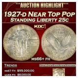 1927-d Standing Liberty Quarter Near Top Pop 25c m