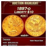 1897-o Gold Liberty Eagle $10 ms64+ SEGS