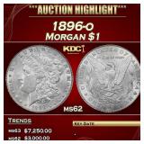 1896-o Morgan Dollar $1 ms62 USCG