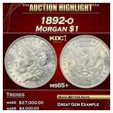 1892-o Morgan Dollar $1 ms65+ SEGS