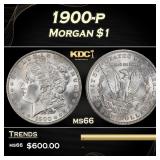 1900-p Morgan Dollar $1 Grades ms66