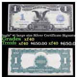 1899 $1 large size Silver Certificate "Black Eagle