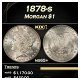 1878-s Morgan Dollar $1 Grades ms65+