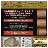 Rare Morgan Circ MARSHALL FIELDS 10 $1 Roll RED Le