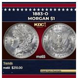 1883-o Morgan Dollar $1 Grades ms65