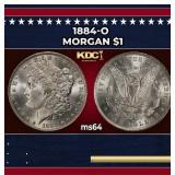 1884-o Morgan Dollar $1 Grades ms64