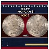 1882-p Morgan Dollar $1 Grades ms62