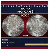1901-o Morgan Dollar $1 Grades ms66