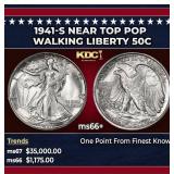 1941-s Walking Liberty Half Dollar Near Top Pop 50
