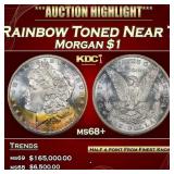 1881-s Morgan Dollar Rainbow Toned Near Top Pop $1