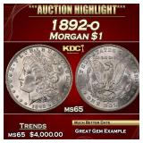1892-o Morgan Dollar $1 ms65 SEGS